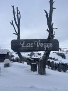 Lunch at the ski lodge called Las Vegas in Alta Badia, Dolomites.
