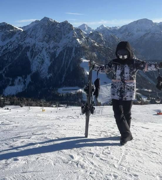 Alpine winter adventure at Dolomites, perfect for skiing and mountain landscapes.