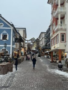Christmas village in Orisei, Dolomites