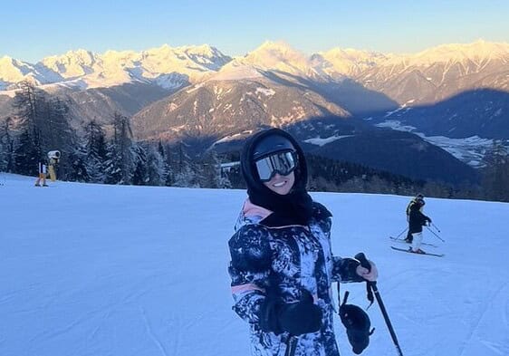 Winter skiing in Plan de Corones Dolomites Italy
