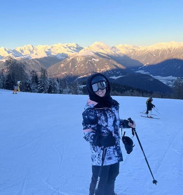Winter skiing in Plan de Corones Dolomites Italy