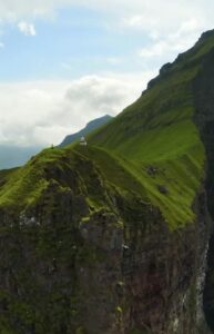 Drone shot of Kallur lighthouse