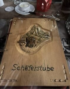 Dinner at Scaferstube in Zermatt, Switzerland