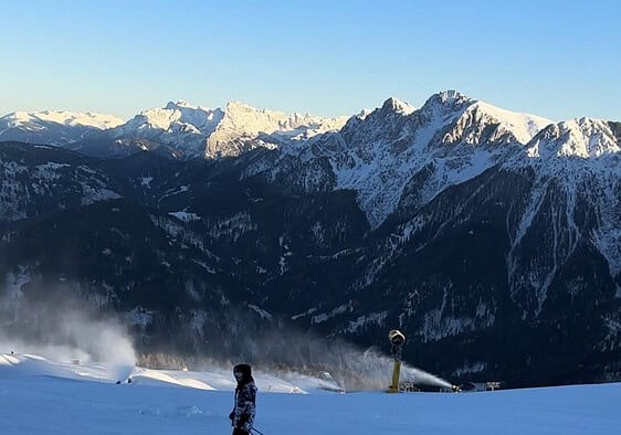 Ski day at Plan de Corones, Dolomites