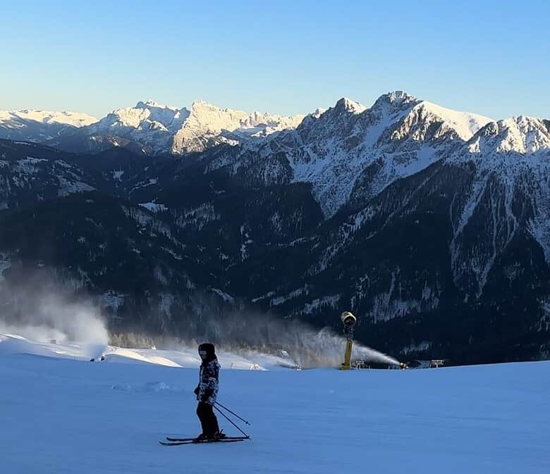 Ski day at Plan de Corones, Dolomites