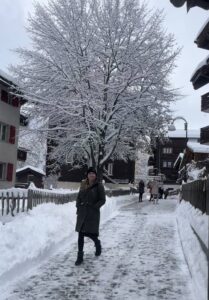 Strolling the snowy streets of Zermatt, Switzerland