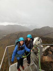 via ferrata to our ovo pods