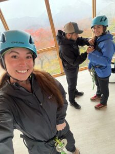 getting geared up for the via ferrata